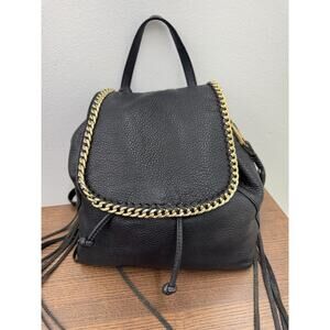 Rebecca Minkoff BRYN IBLACK Pebbled Leather Backpack (PU200THRIFTY
